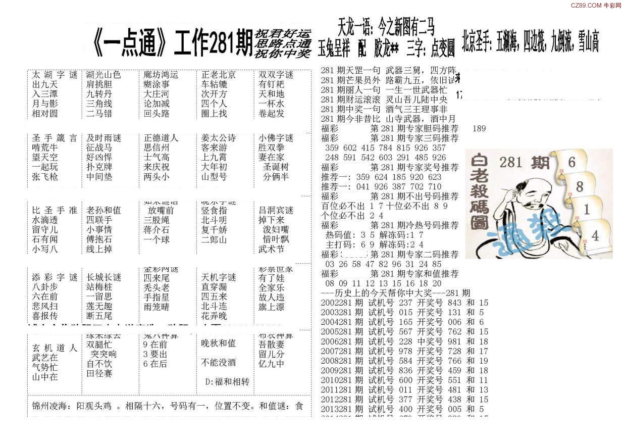 福彩3D一点通，图谜总汇的奥秘与技巧