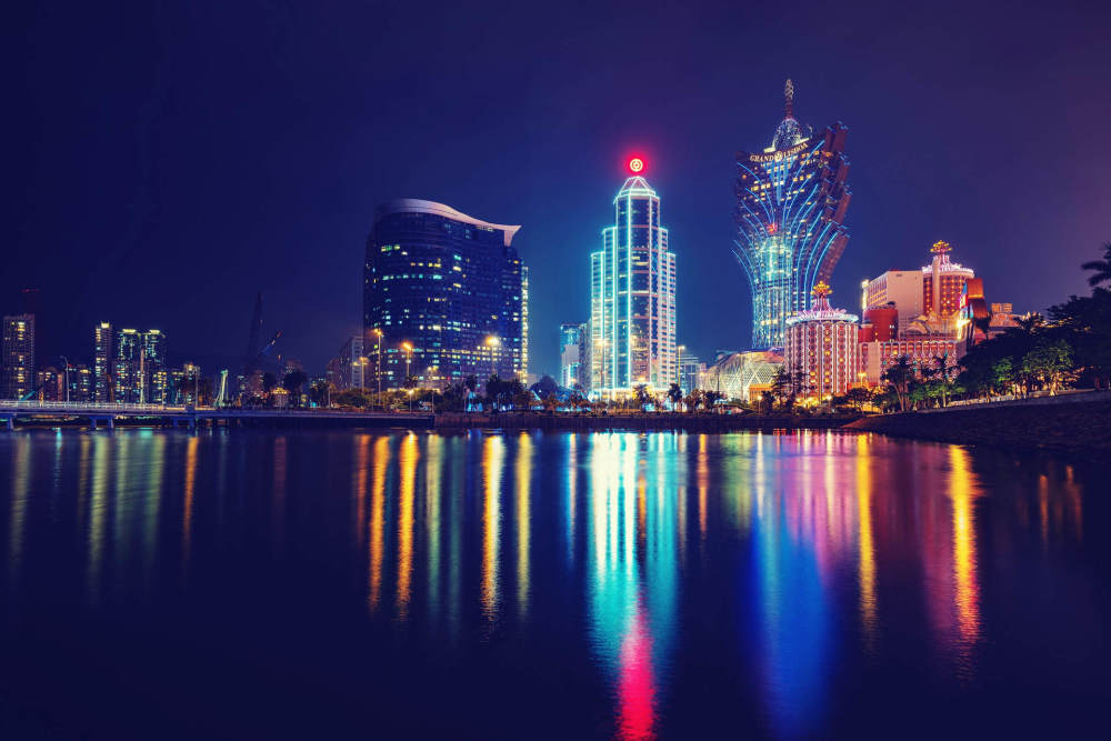 澳门六大赌场夜景，璀璨灯火下的奢华与繁华澳门赌场内景